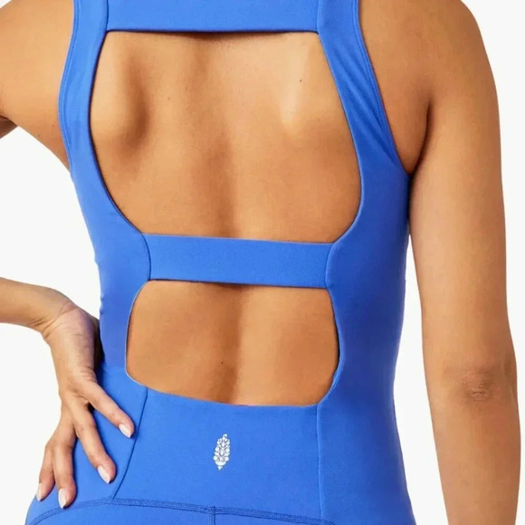 Free People Movement Never Better One-Piece Jumpsuit S in Electric Cobalt NWOT - Picture 7 of 11
